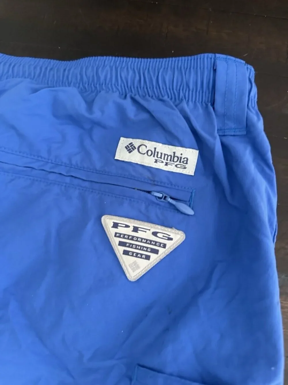 Men’s Columbia Blue Swim Trunks Xxl And Length 6”